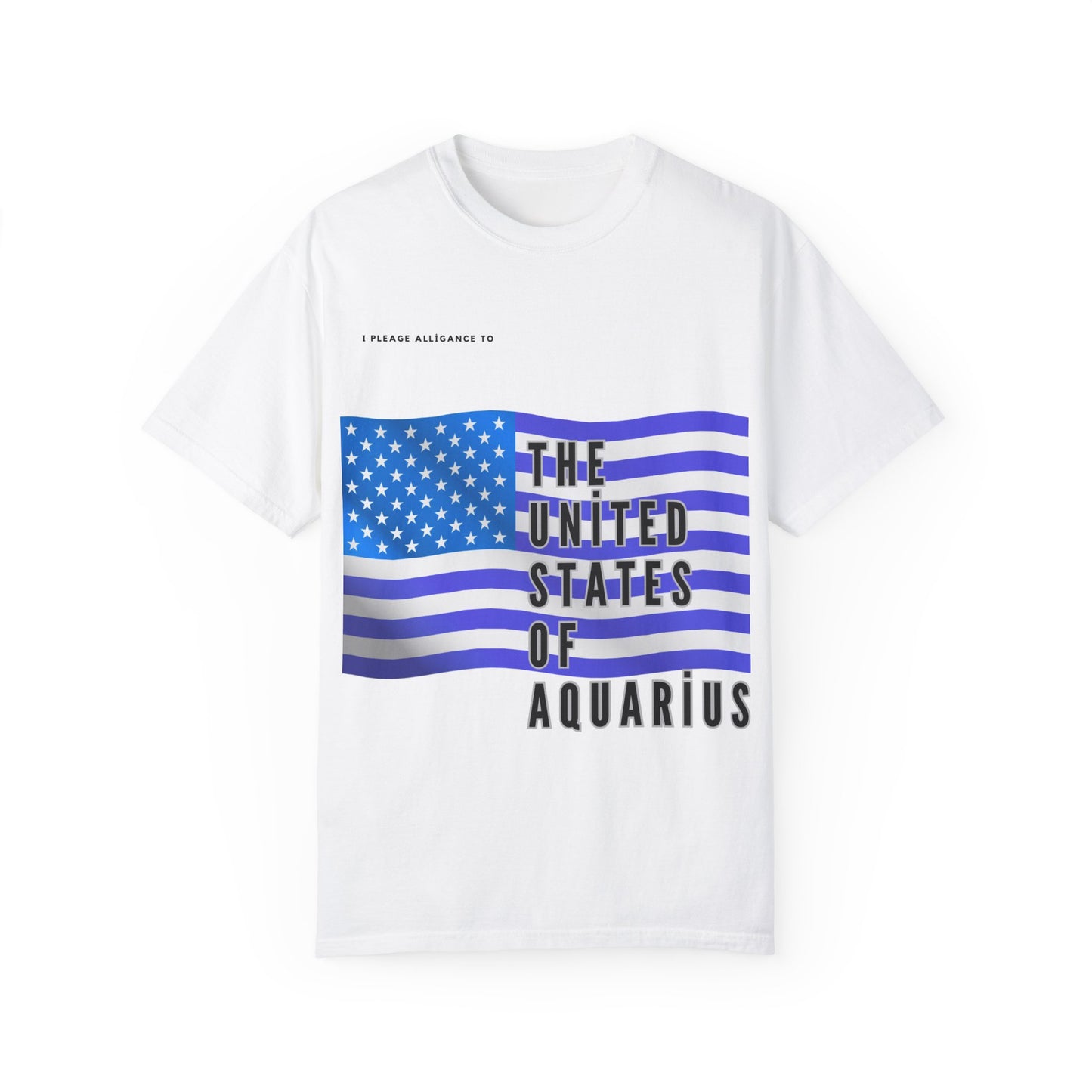United States of Aquarius Unisex Garment-Dyed T-shirt