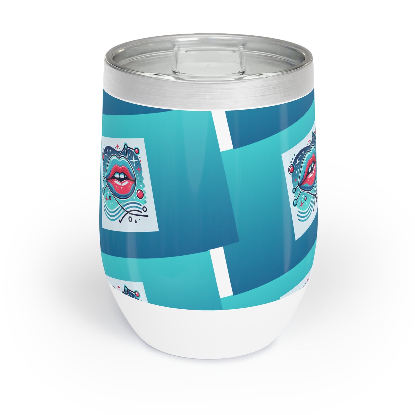 Said An Aquarius Logo Chill Wine Tumbler