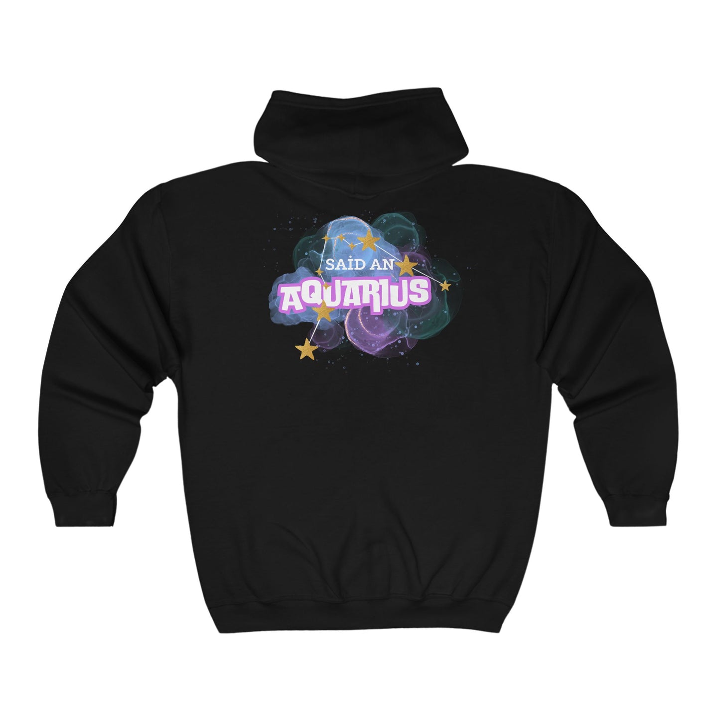 Said An Aquarius Unisex Heavy Blend™ Full Zip Hooded Sweatshirt