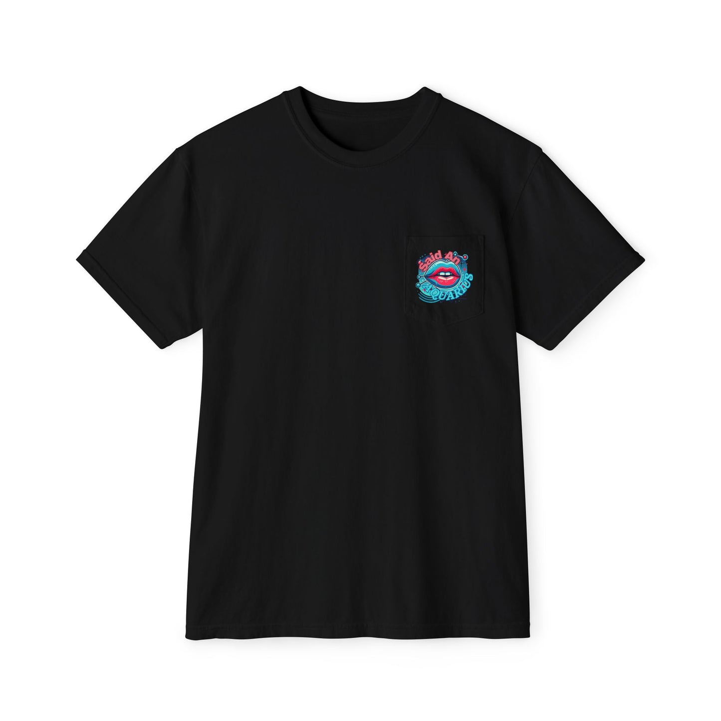 Said An Aquarius Logo Unisex Garment-Dyed Pocket T-Shirt