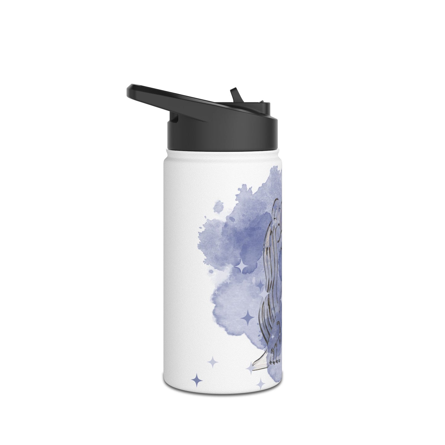 Sprinkle Aquarius Stainless Steel Water Bottle, Standard Lid