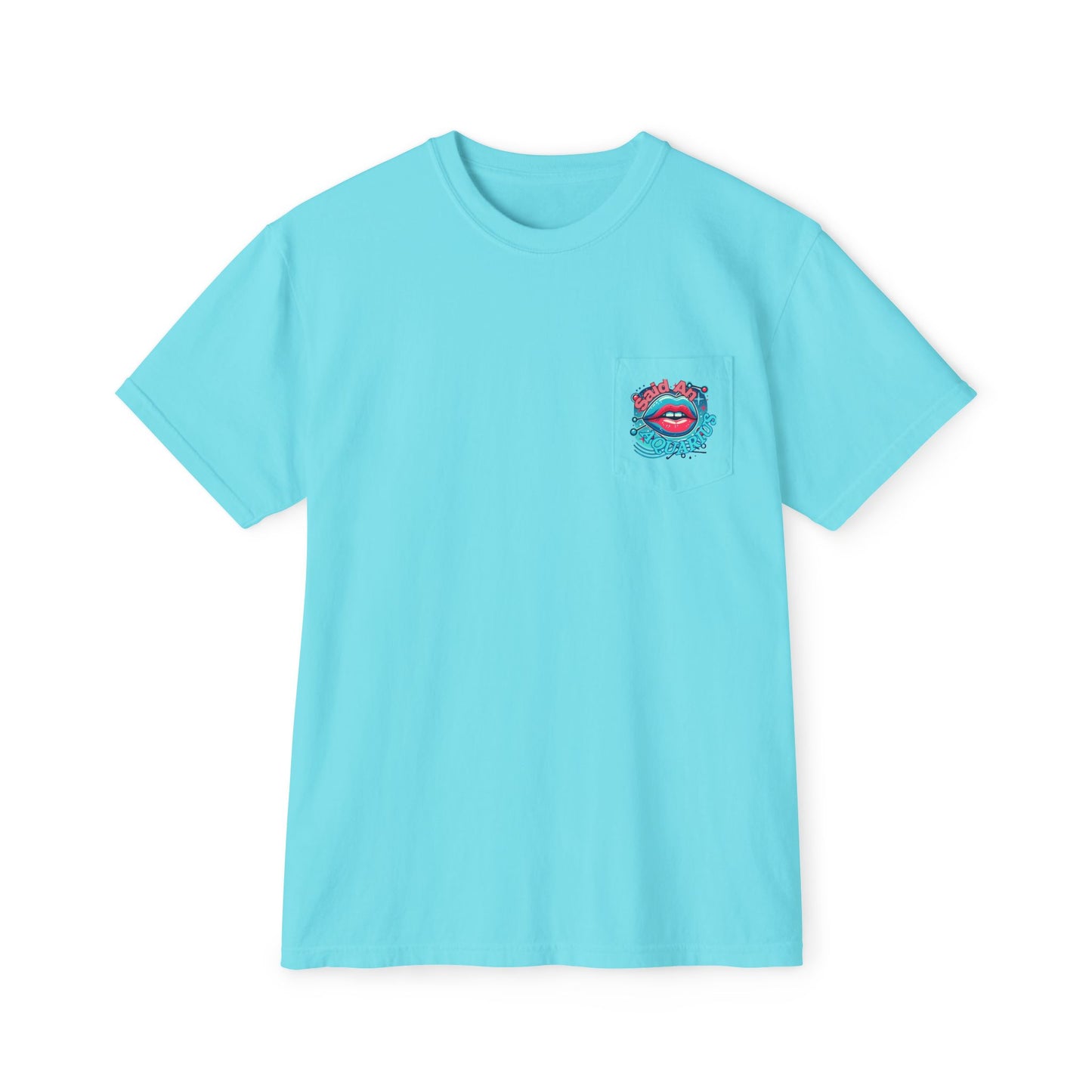 Said An Aquarius Logo Unisex Garment-Dyed Pocket T-Shirt